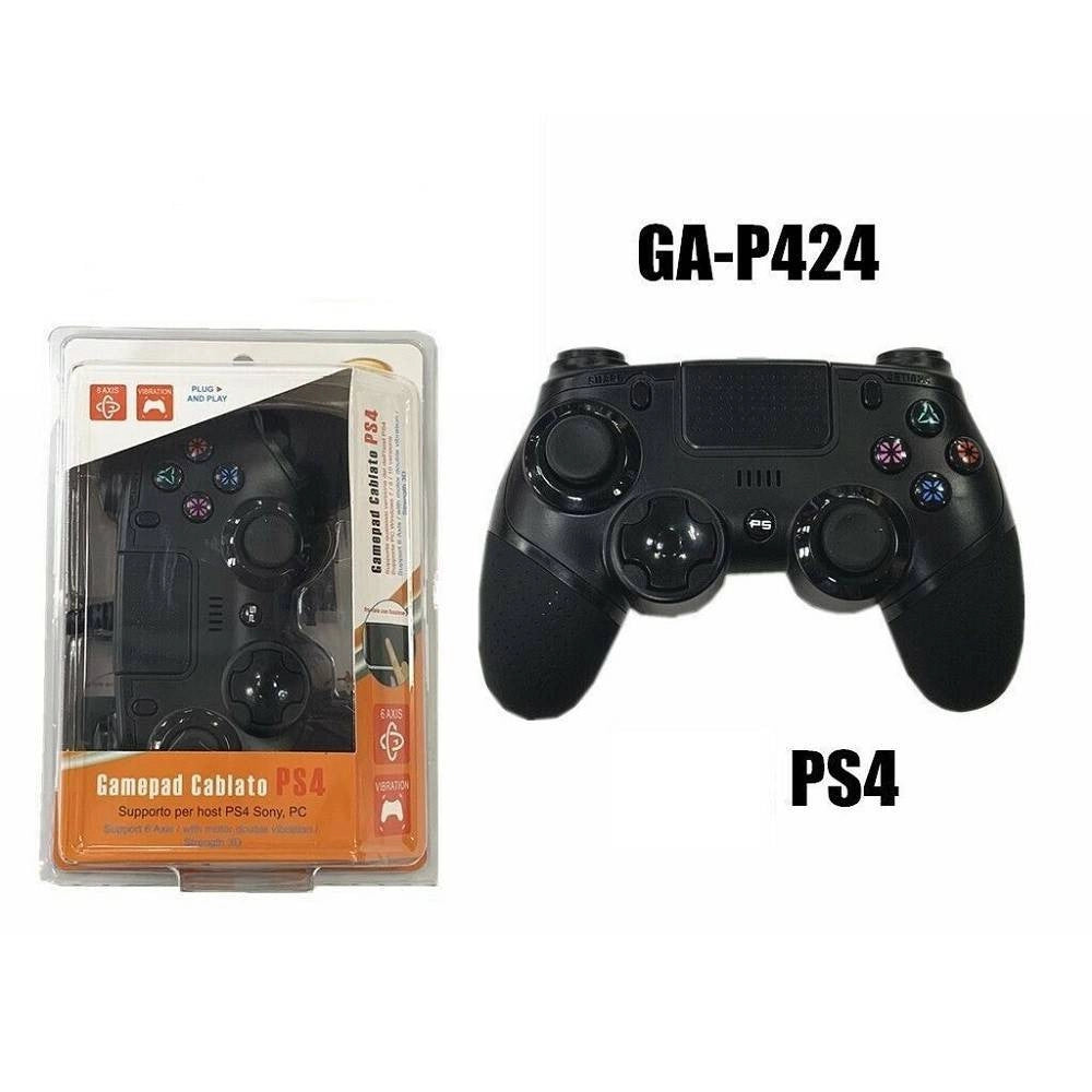 Trade Shop - Joypad Controller Joystick Gamepad Con Filo Compatibile Sony Ps4 Linq Ga-p424 -