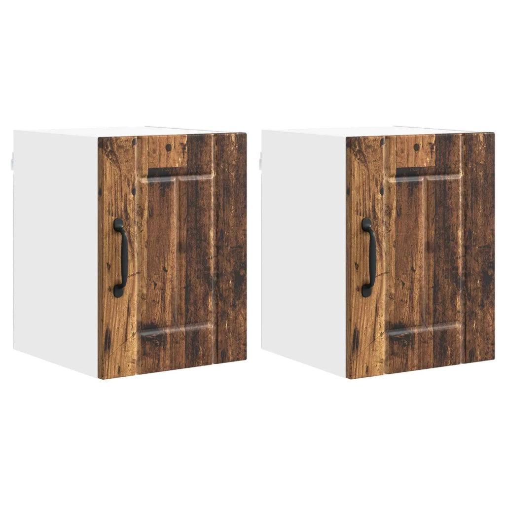 Armadietto a muro LUCCA 2 pcs Legno antico 30 x 31 x 40 cm 884871