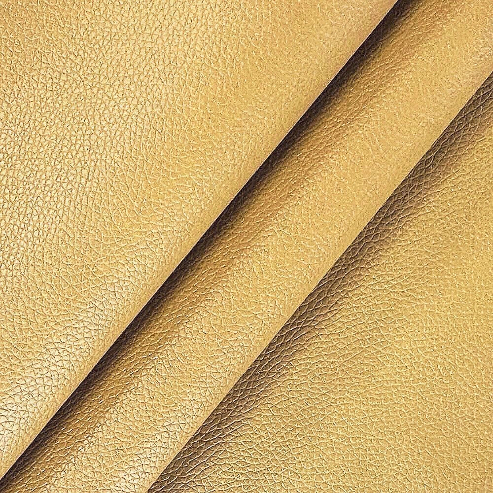 Ecopelle Lucida Similpelle 140x240 cm Rivestimento Pelle Sintetica Arredamento Oro