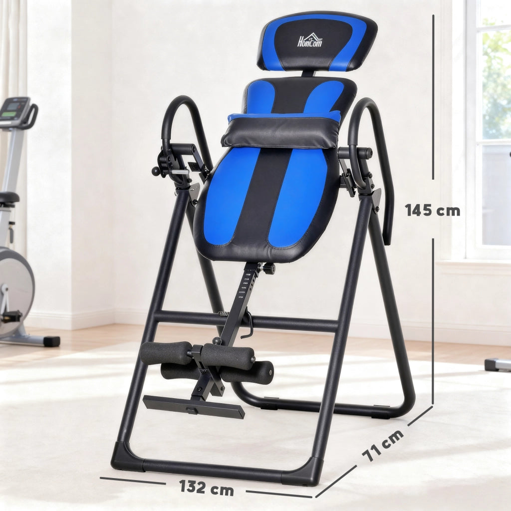 Divano a 2 posti reclinabile ¨C Minimal ¨C Nero, Blu, 140-203 cm