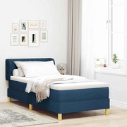 Letto a molle con materasso Blu 100 x 200 cm Tessuto 3340268