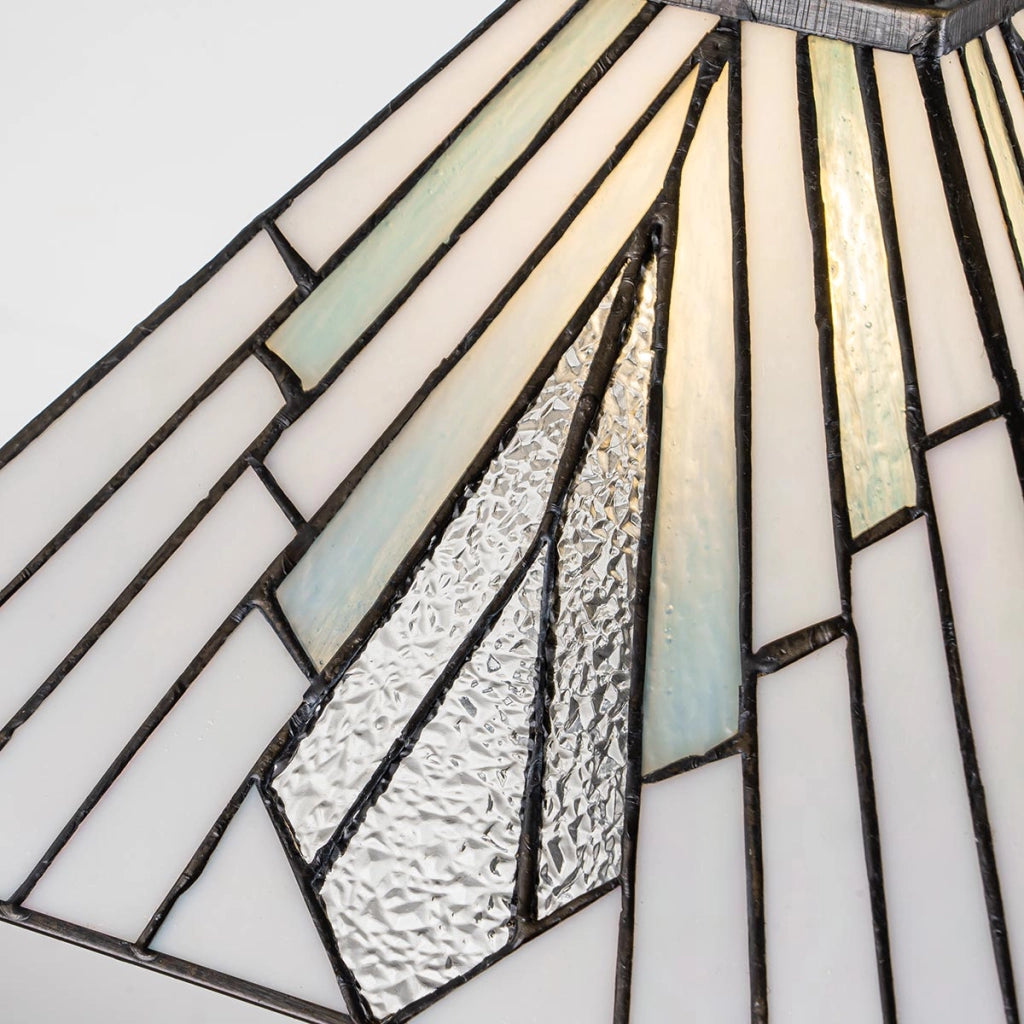 Lampada tavolo Tiffany Alderley grande bronzo E27 Elstead