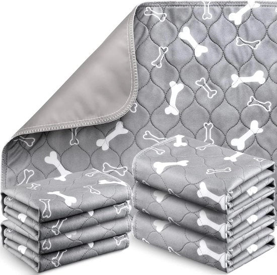 Pannelli assorbenti per cani in materiale riutilizzabile - grigio - 16 x 24 pollici