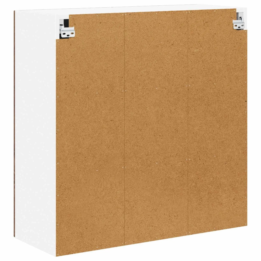 Mobile in vetro da parete LUCCA Rovere Marrone 80 x 31 x 80 cm 885072