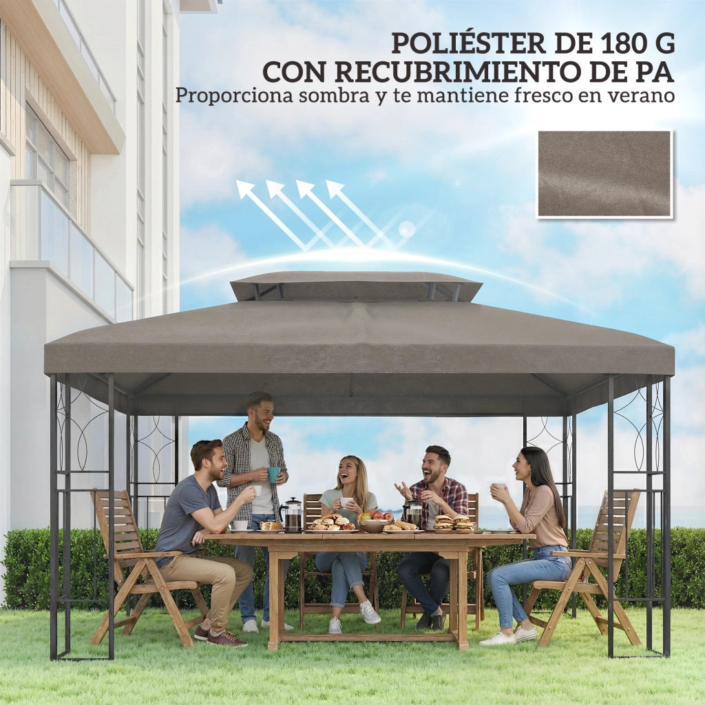 Toldo ¨C Minimal ¨C Marrone 4x3 m