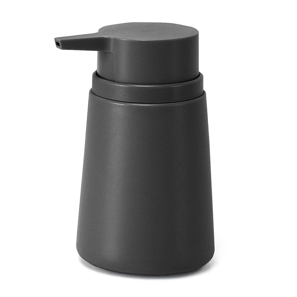 Dispenser sapone grigio design tondo in plastica Pop