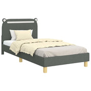 Struttura letto Bambini | Letto Infantile | Lettino con testata Grigio Scuro 80 x 200 cm