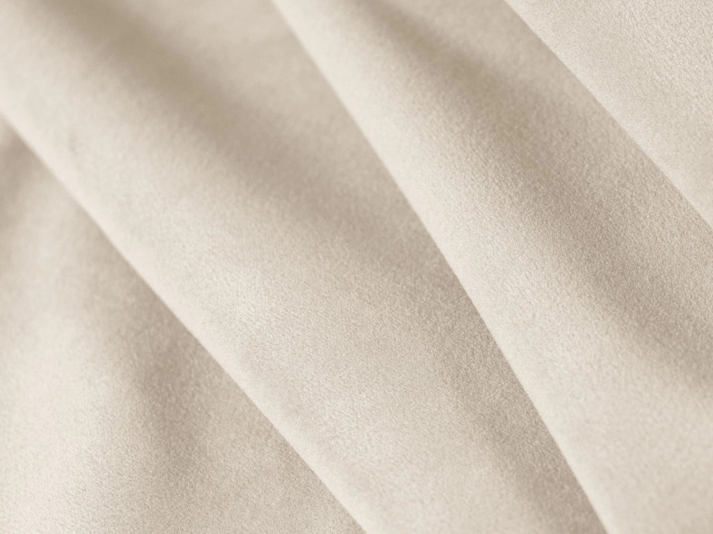 Cosmopolitan Design - Divano angolare destro "Tulum" 4 posti in velluto beige chiaro 