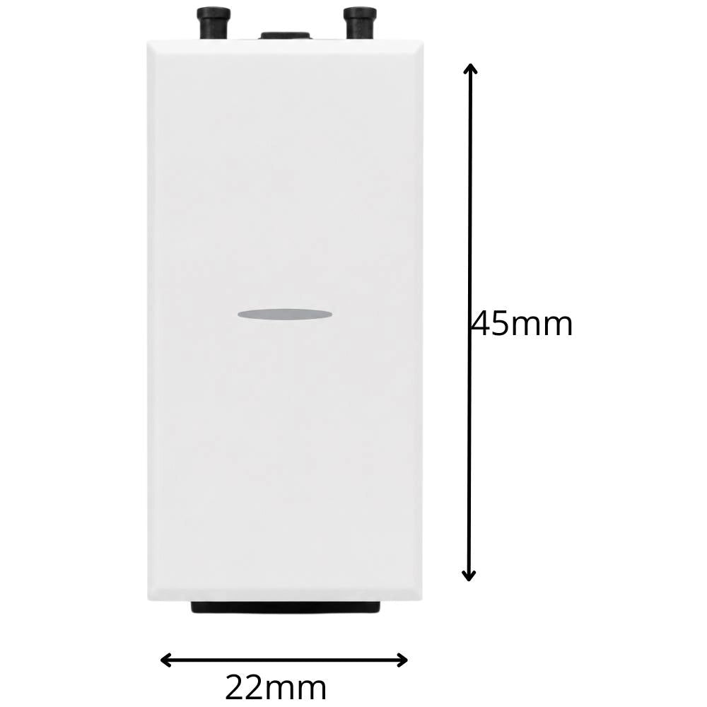Deviatore assiale illuminabile 10ax 250v serie s44