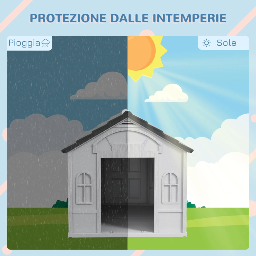 Cuccia per Cani Impermeabile ¨C Xylo ¨C Grigio, PP, 65x75.7x63 cm