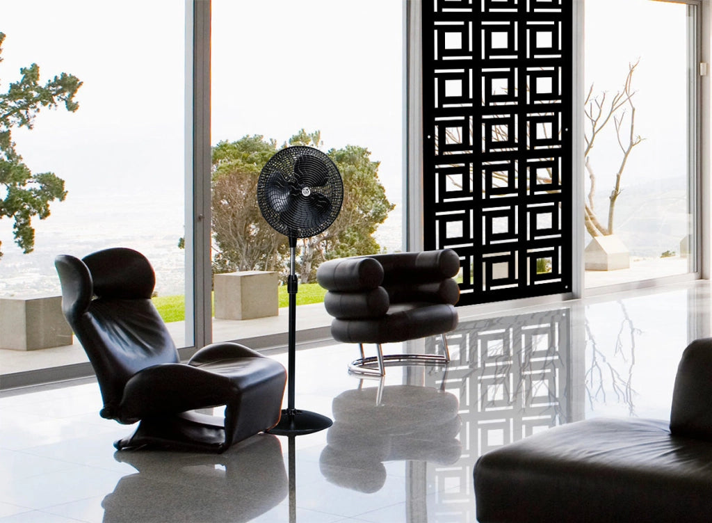 4SIDES - Pannello in PVC traforato - Parasole Misura: 50x150 cm, Colore: nero