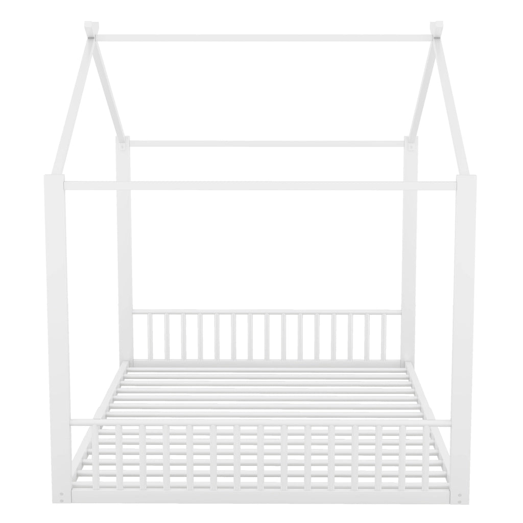 letto imbottito metallo bianco 140 x 200 cm