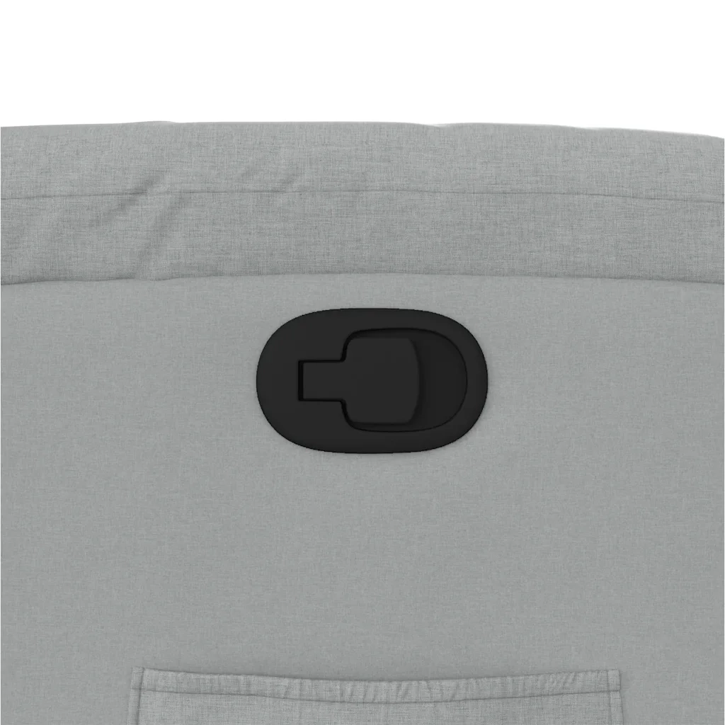 Poltrona reclinabile in tessuto grigio chiaro 3205772