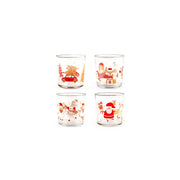 Bicchiere vetro happy christmas cl 35