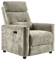 Poltrona Relax Beatrix 1 Motore in Tessuto Beige Scuro