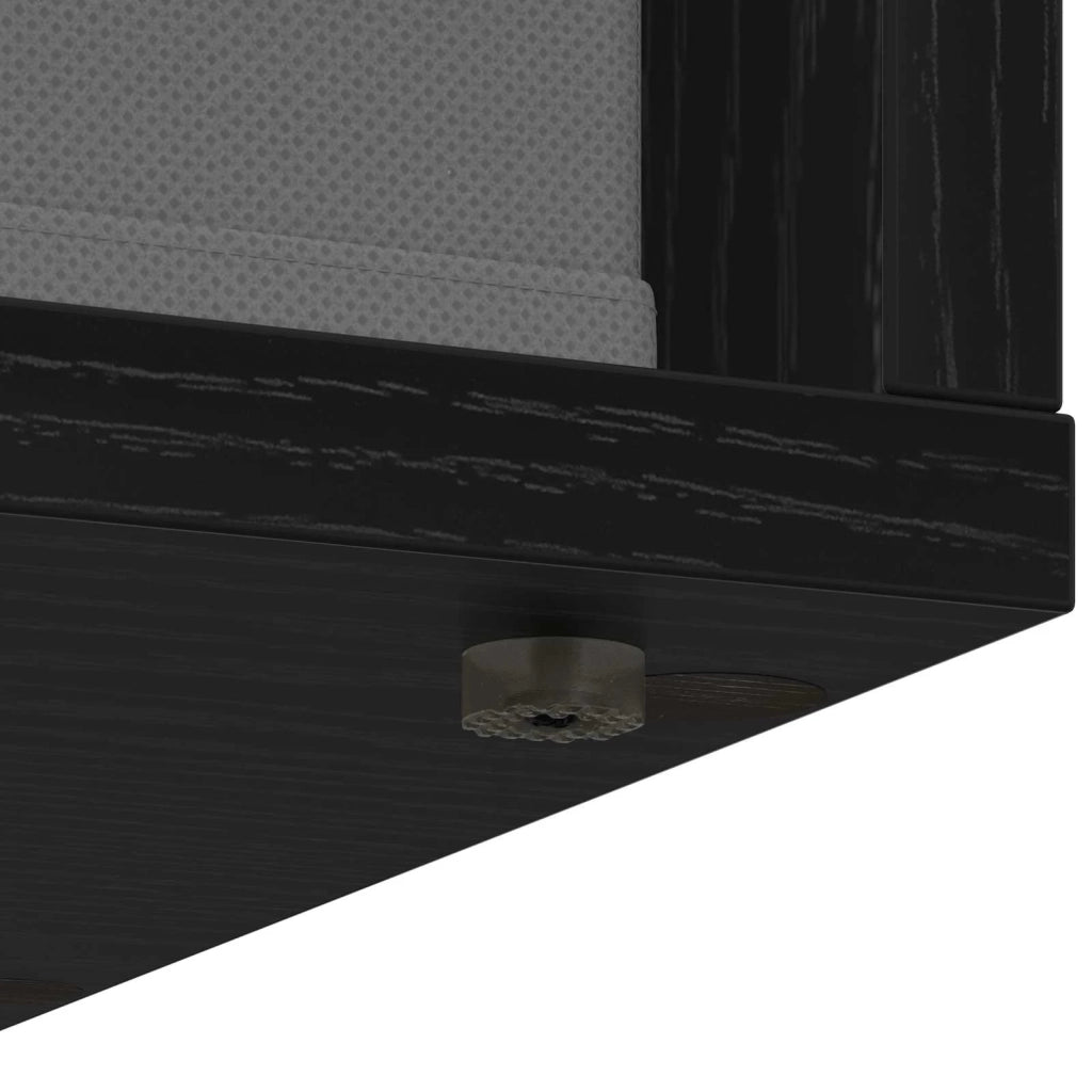 Credenza con cassetto Rovere Nero 30,5 x 27 x 84,5 cm 8000557