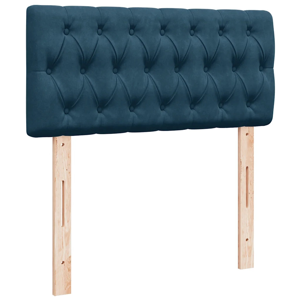 Giroletto a Molle con Materasso Blu 100x200 cm in Velluto 3287672