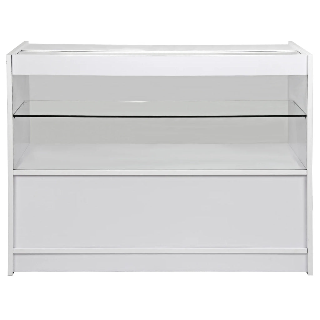 Set Pegasus con 3 Banconi da Negozio e Reception Bianco Brillante Elegante