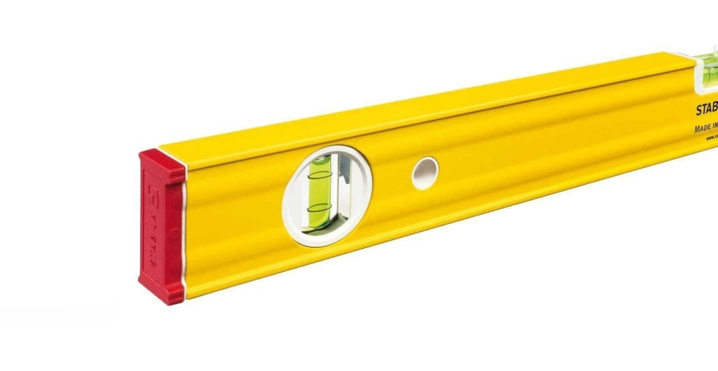 Stabila 19168 80 AS Livella Lineare 100 cm 2 libelle precisione ±0,5 mm-m profilo alluminio colore Rosso Giallo