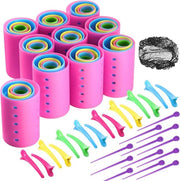 Set di 141 Rollatori per Capelli Medi e Corti - Incluso Clips e Strumenti per Parrucchieri