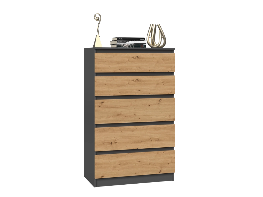 Cassettiera MALWA M5 antracite artisan per camera e soggiorno