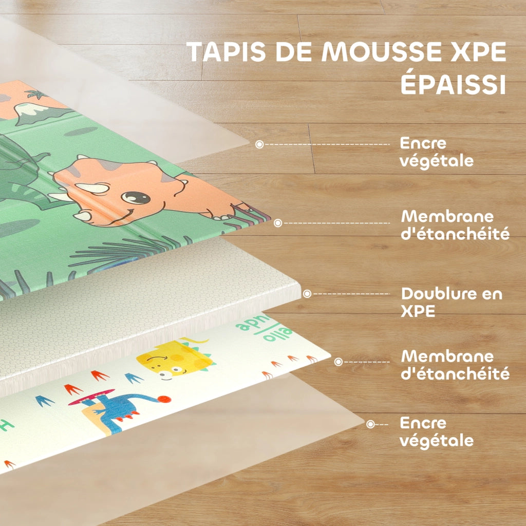Tappeto gioco per bambini ¨C Minimal ¨C multicolor 196x176x1.5 cm