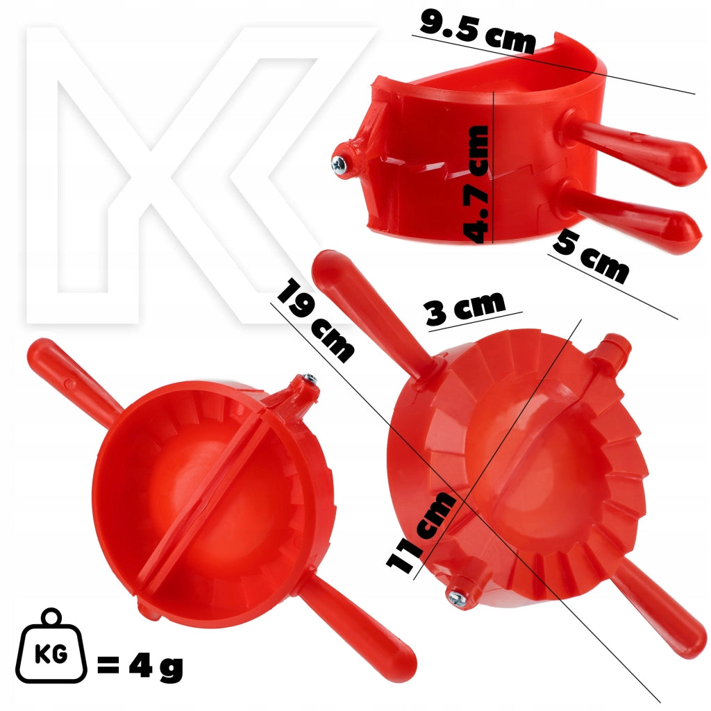 Stampo per ravioli KADAX, taglia ravioli, macchina per ravioli, stampo, 4 pezzi.