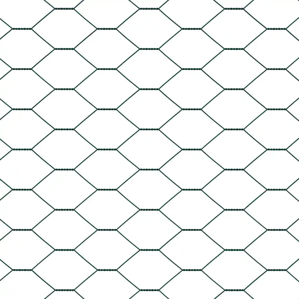 Recinzione Esagonale Verde 1,6 x 25 m PVC 42005403