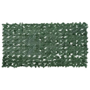 Paravento da Balcone con Foglie Verde Scuro 200x100 cm 367841