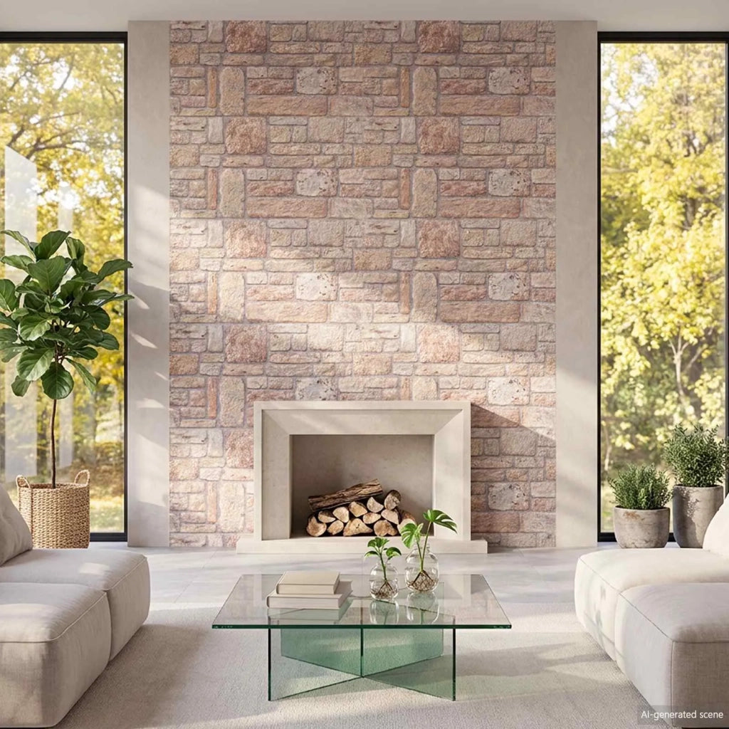 Pannelli da parete 10 pz 100 x 50 cm Marrone chiaro e bianco 42046107