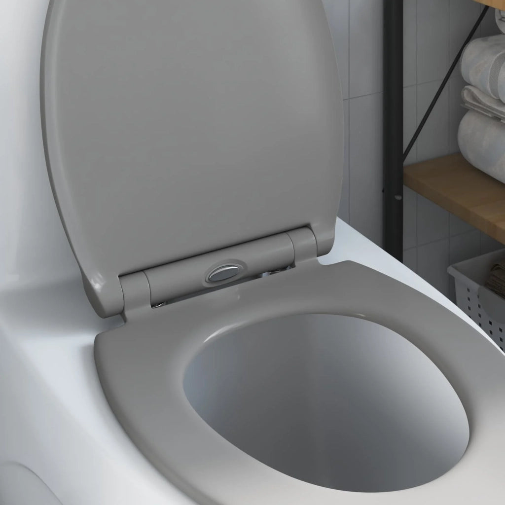 Sedile del WC Grigio 47 x 37,5 x 3,8 cm Duroplast 42002363