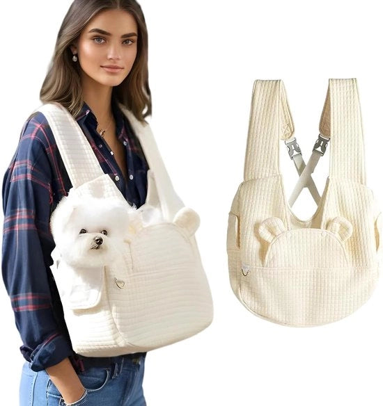 Porta Cane con Cintura Regolabile per Piccoli Cani e Gatti