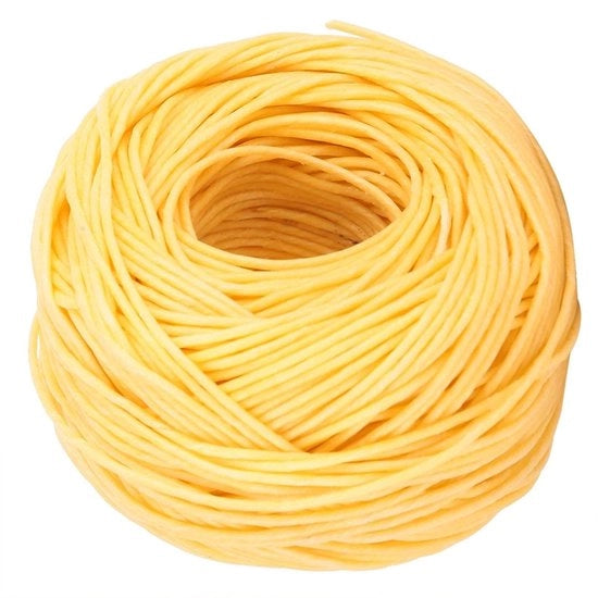 Sostituto di cera naturale per candele - 200 metri - Incolore - Riscaldamento senza fumo - Per la produzione di candele artigianali - Giallo