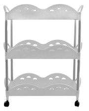 CARRELLO DA CUCINA GIOIA IN COLORE BIANCO CON 3 CESTELLI