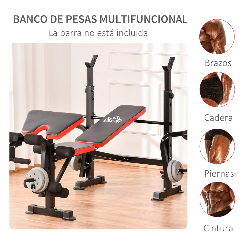 Banco Pesi Multifunzionale per Palestra Ufficio ¨C Minimal ¨C Nero