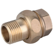 RACCORDO DIRITTO MF 3 PEZZI OTTONE GIALLO IBP- 1 1/2- IBP- pezzi 1
