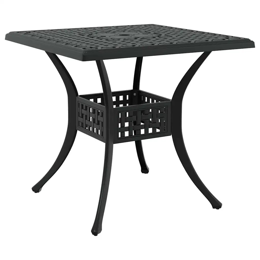 Set di Tavolo da Giardino 3 pcs Nero Alluminio pressofuso 3334725