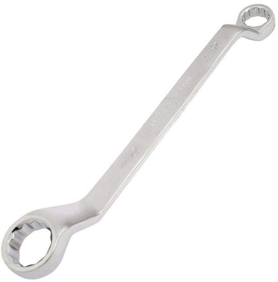 Chiave a gancio a doppia testa - Acciaio Cr-V - Utilizzo professionale - Dimensioni 5,5-32 mm - Lavorato a specchio e cromato - Set di chiavi a gancio