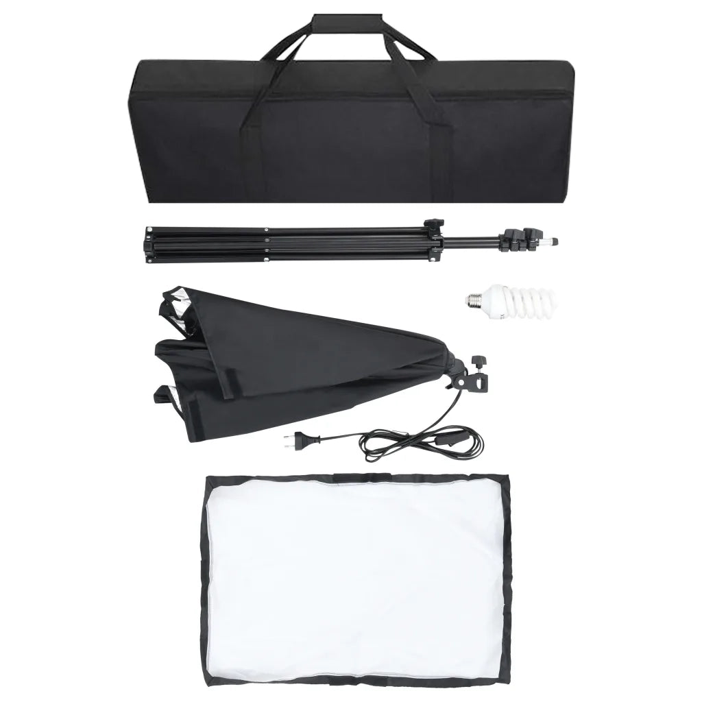 Kit per Studio Fotografico con Luci Softbox e Fondale 3055057