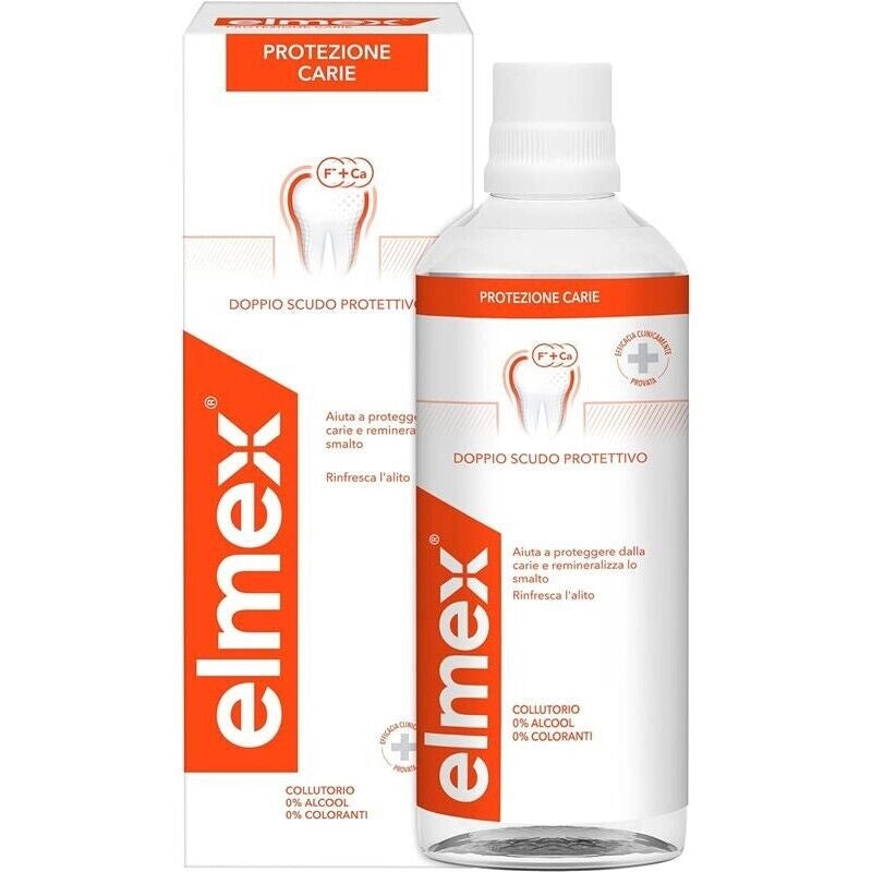 ELMEX COLLUTORIO PROTEZIONE CARIE DA 400ML DOPPIO SCUDO SENZA ALCOOL