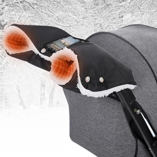 Caldo per mano per passeggino - Impermeabile e resistente al vento con flanella calda
