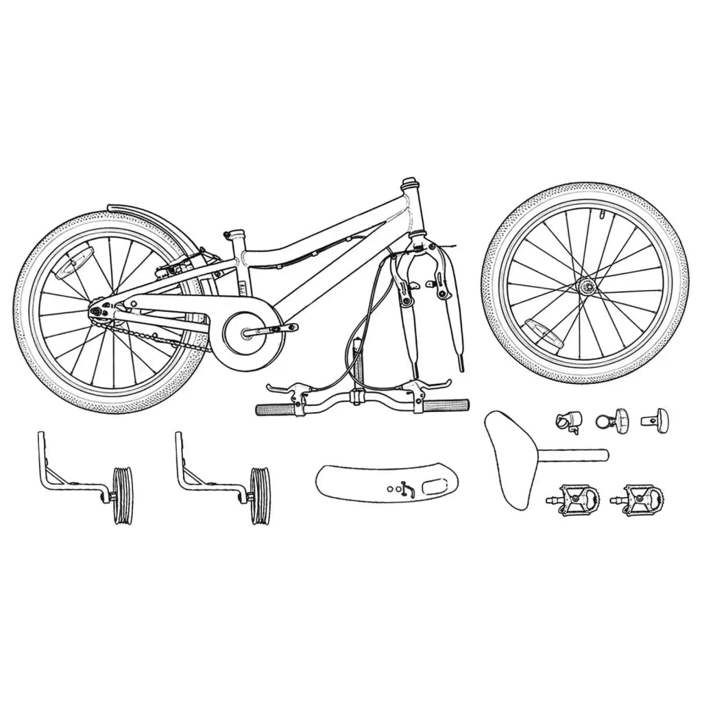 Bicicletta per Bambini | Bici per bambini 12 Pollici per bambini di 2-4 anni Nero