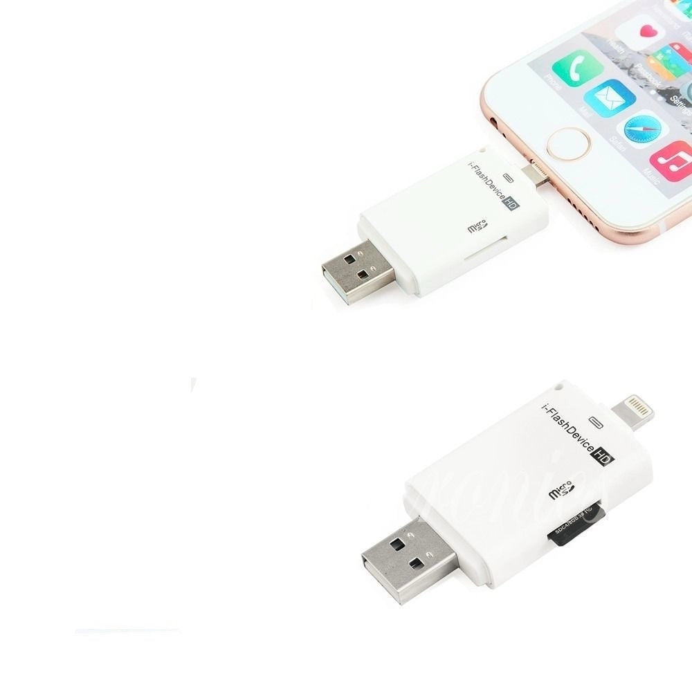 Trade Shop - 32gb I-flash Hd Usb Smartphone Lettore Scheda Microsd Tf Per Cellulari E Pc -
