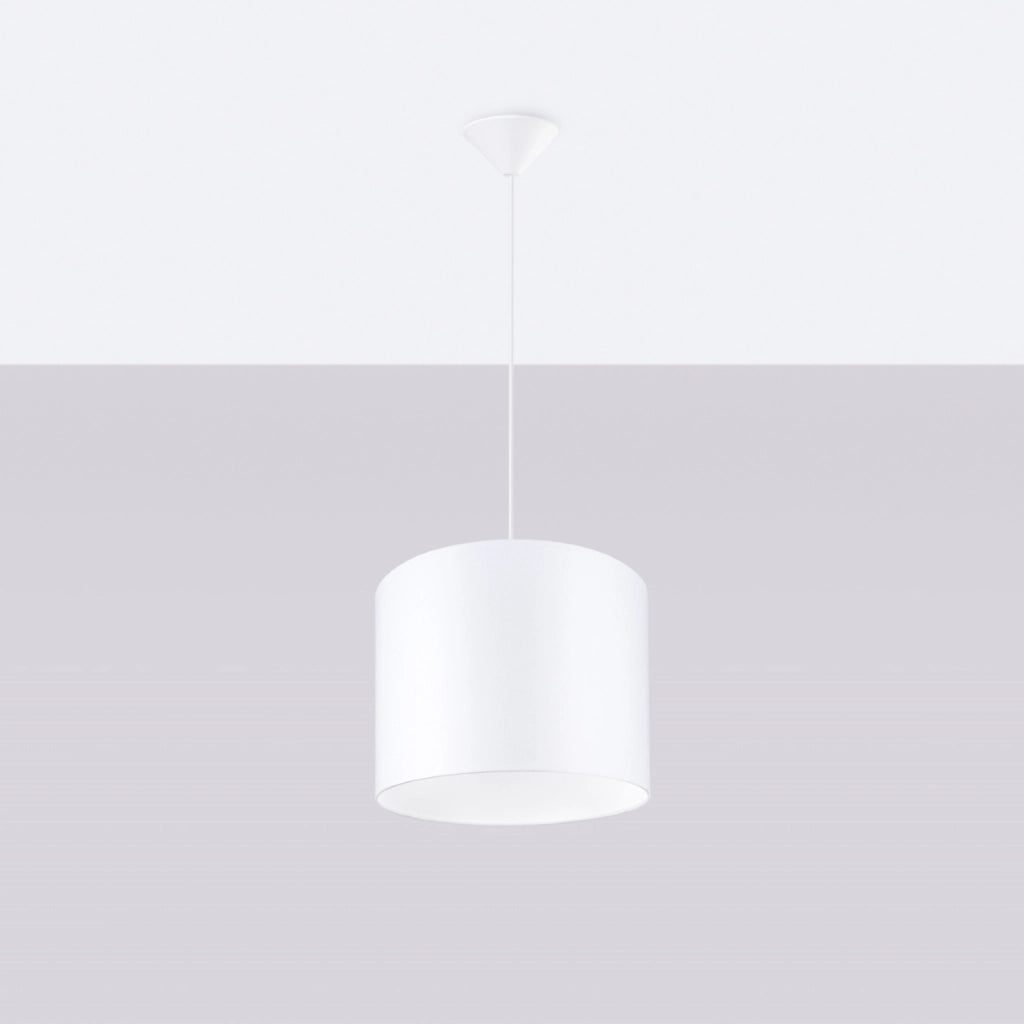 Lampada a sospensione bianca Ø30 Zephyr Pure Lume E27 15W