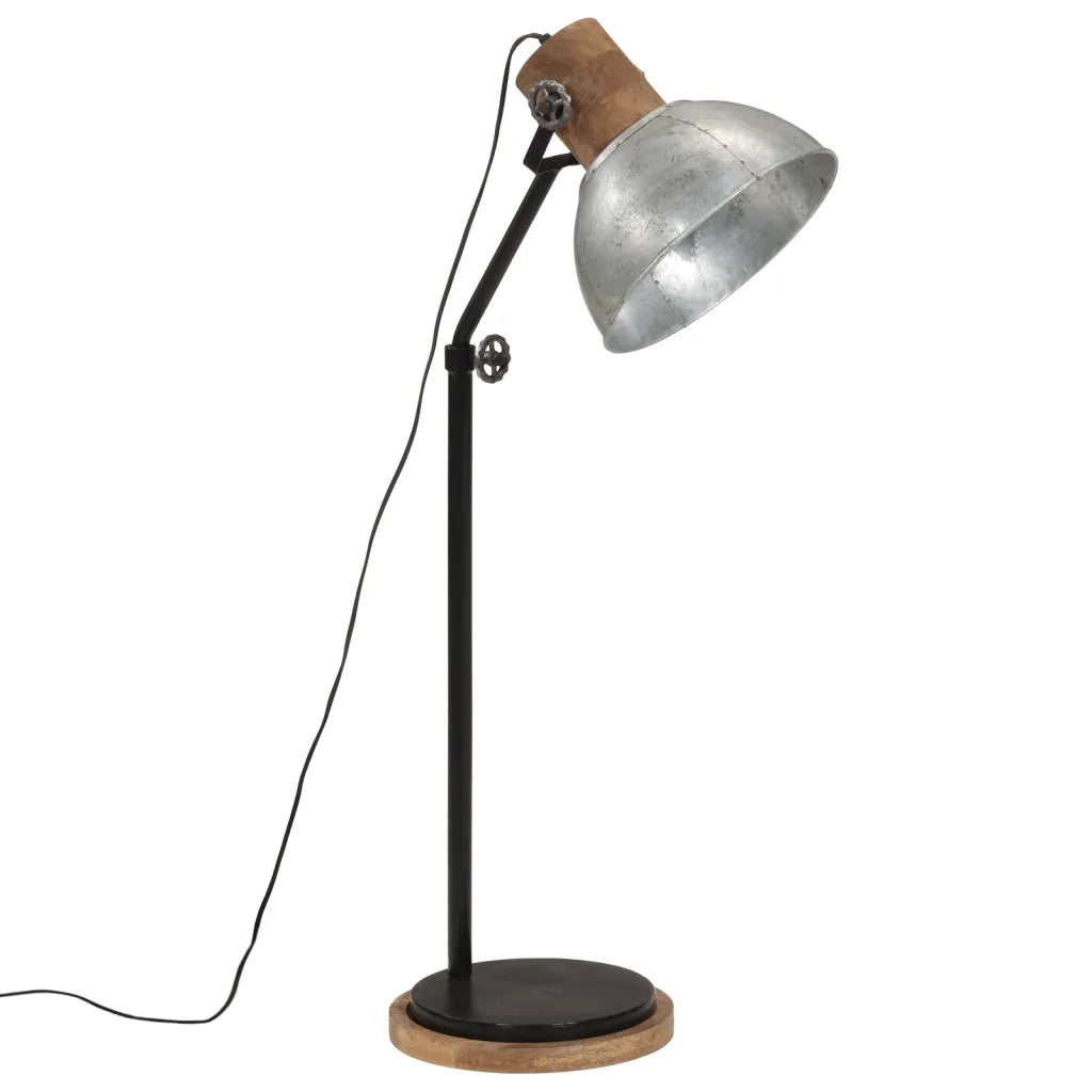 Lampada da Terra 25 W Argento Vintage 30x30x100-150 cm E27 371956