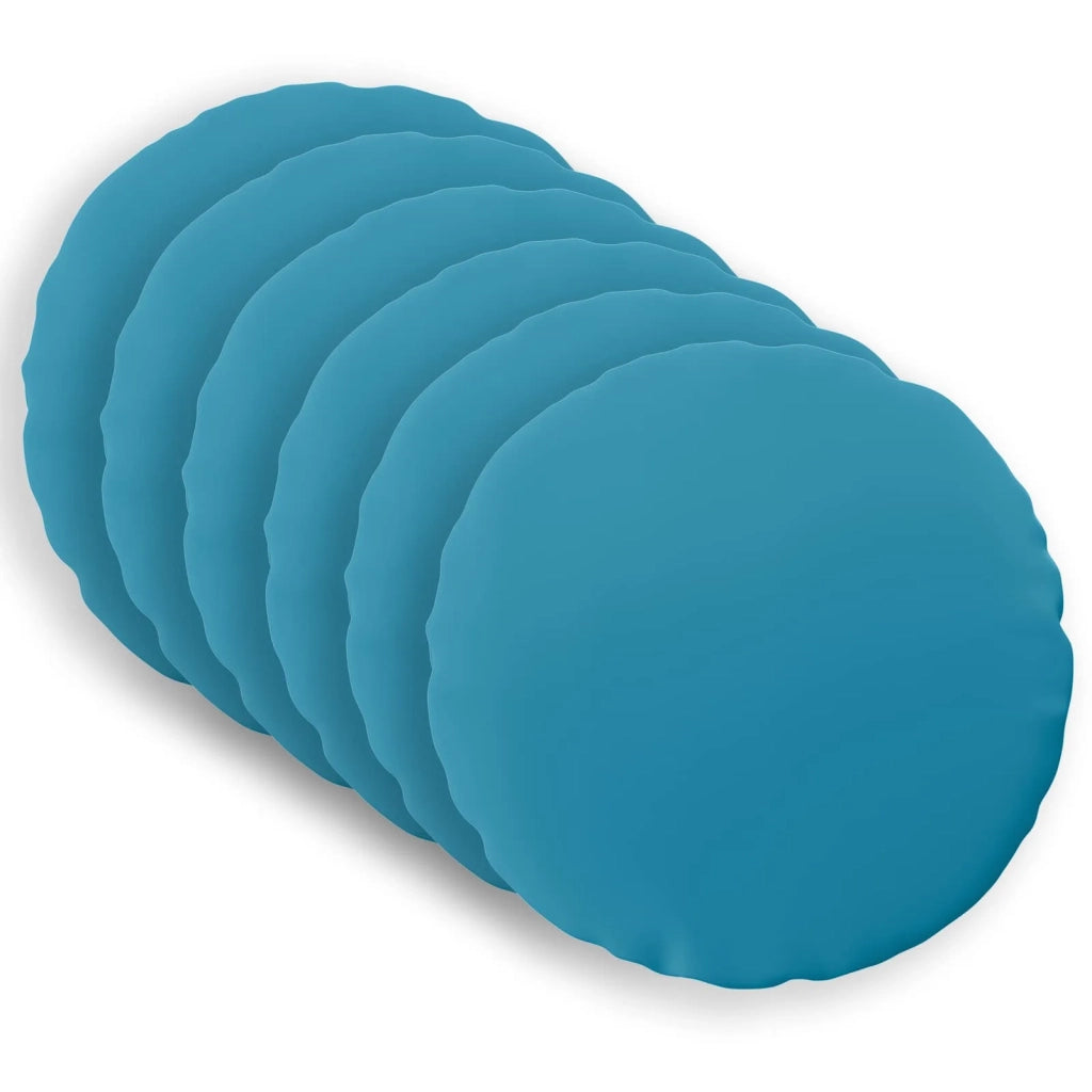 Federa 6 pcs HEERLEN Azzurro Ø 50 cm Poliestere 922682