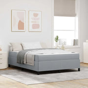 Letto a molle Grigio chiaro 160 x 200 cm Tessuto