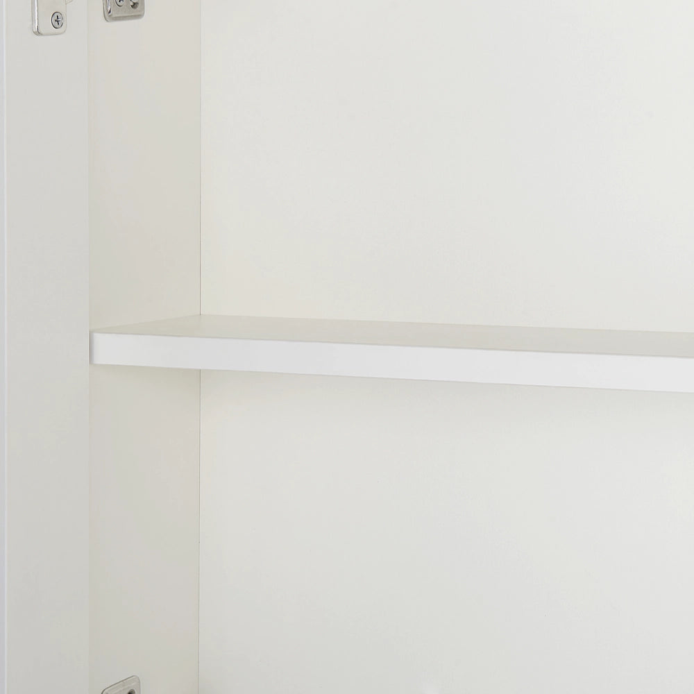 Moderno Mobiletto da Bagno a Muro Specchiato 88 x 40 x 35 cm