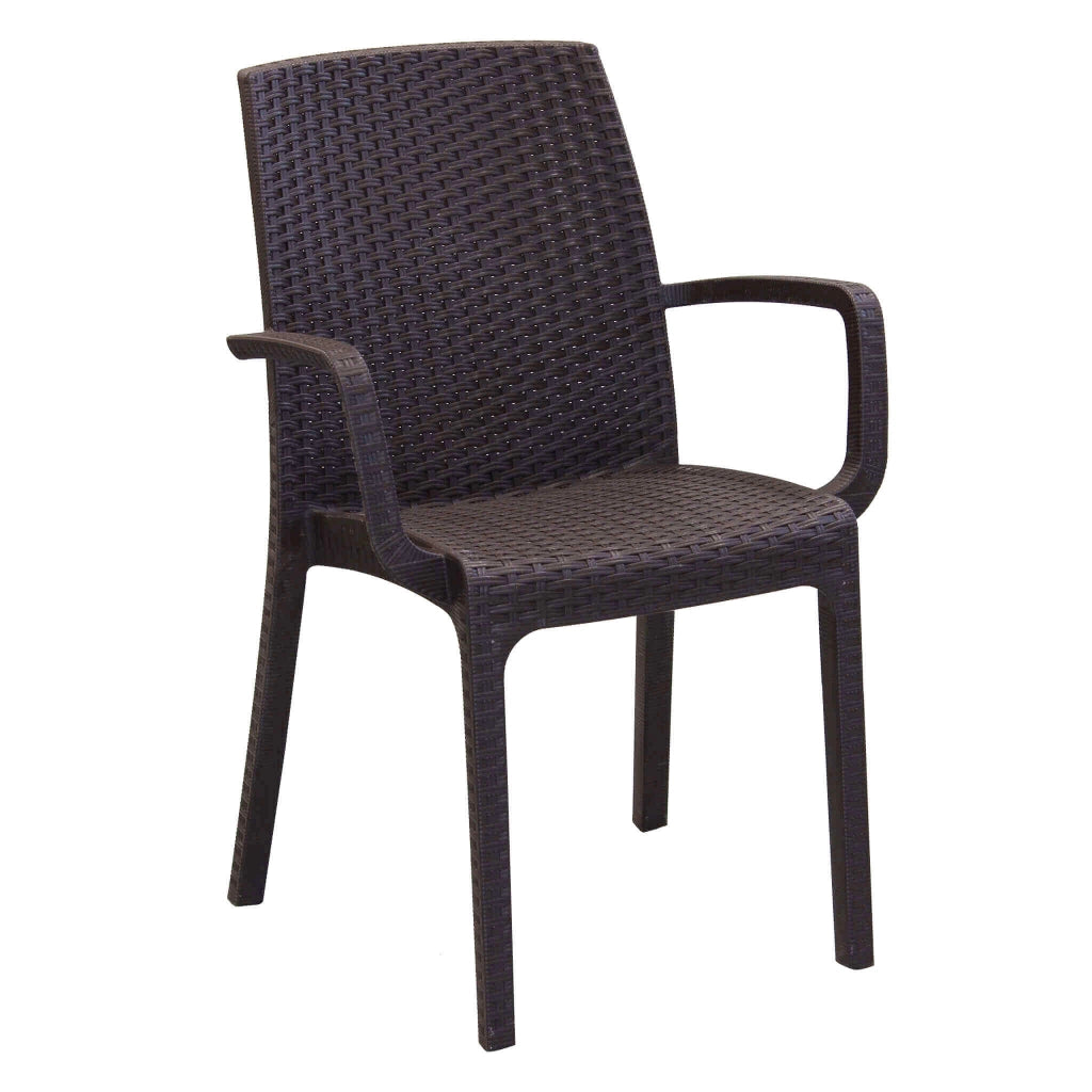Poltrona da Giardino Impilabile in Wicker cm 57x59x86 - VIRGINIA