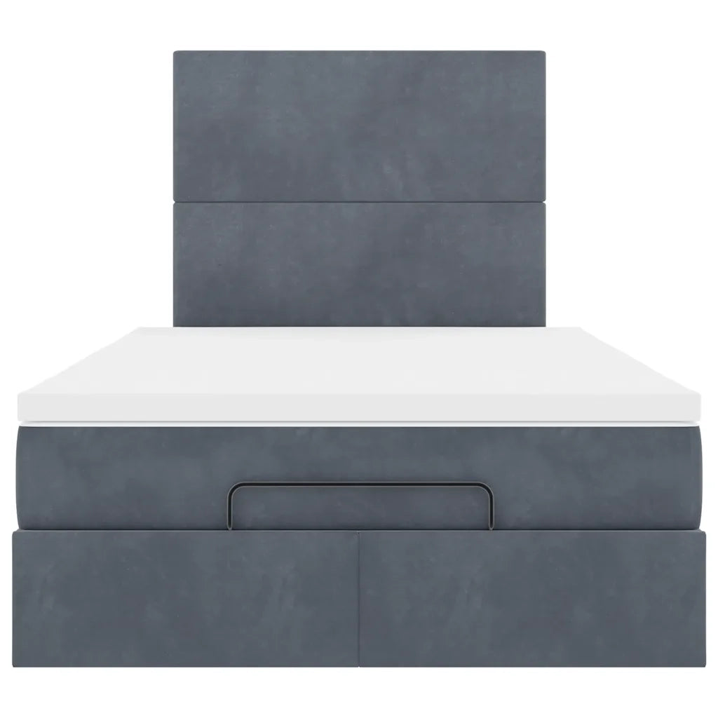 Struttura Letto Pouf con Materassi 120x200 cm Velluto 3314241